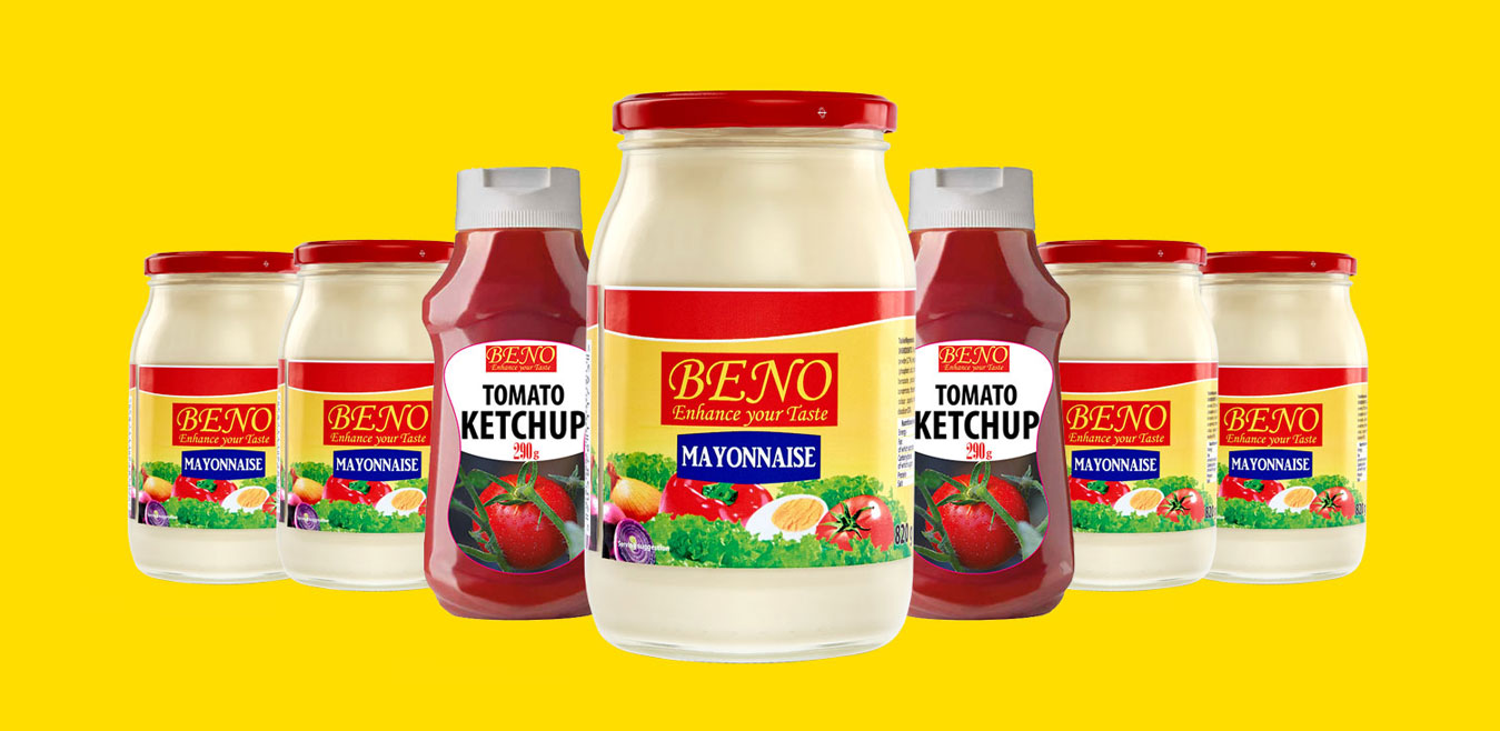 Beno Foods UK Mayonnaise and Ketchup
